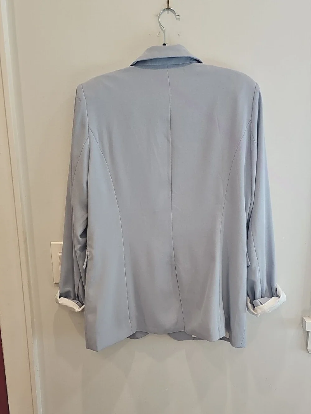 mittoshop Pale Blue Single-Button Blazer